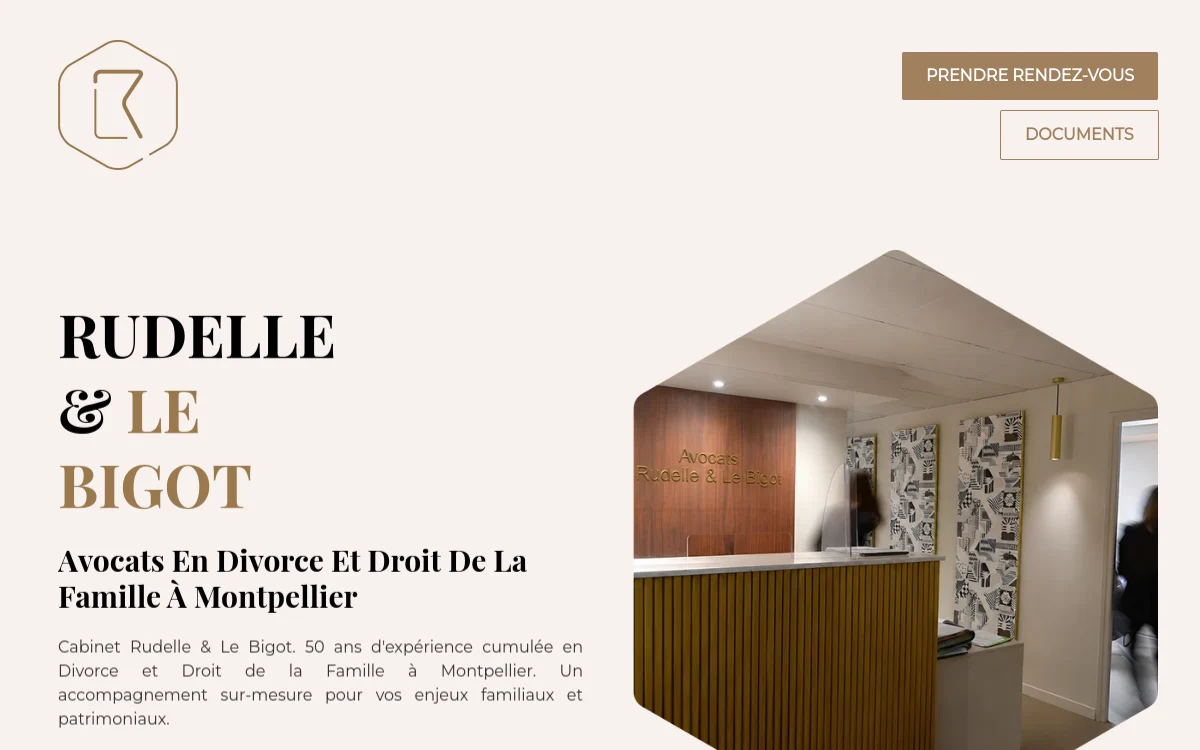 Page d'accueil du site Rudelle - Le Bigot